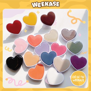 Popsocket/Giá đỡ điện thoại hình tròn Weekase hình trái tim nhiều màu [Nhắn tin để chọn màu]
