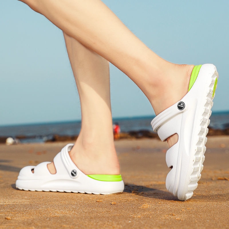 Dép sandal hở ngón đế dày chống trượt chống mài mòn thời trang mùa hè cho nam