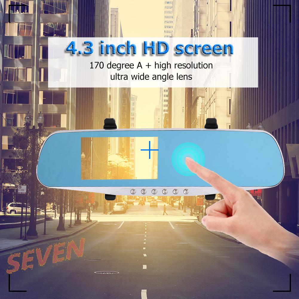 Gương chiếu hậu hai ống kính 4.3 Inch HD 1080P Imag-136912 cho xe hơi/A20
