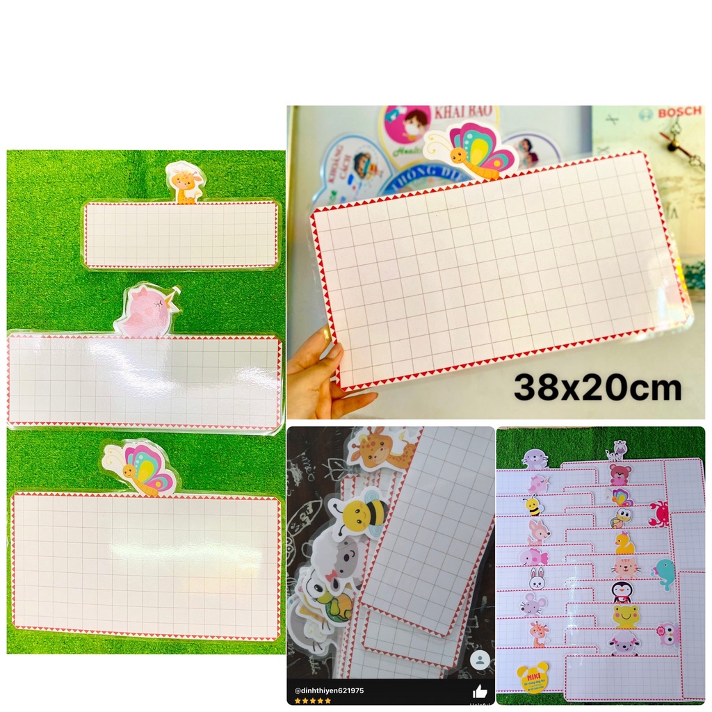 Thẻ từ thú loại ngang handmade
