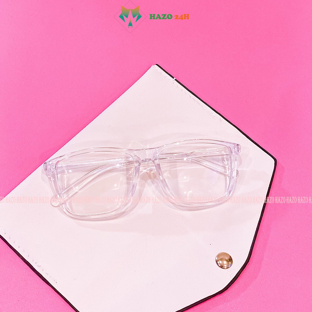 Mắt Kính Gọng Cận Trong Suốt Hot Trend Thời Trang Phong Cách Hàn Quốc - Hazo