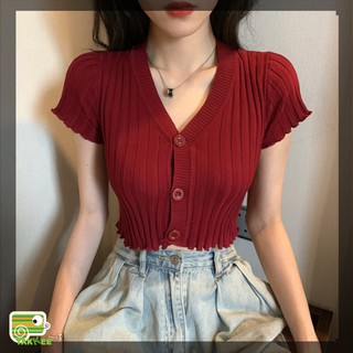 Áo Len Gân Dáng Crotop Chất Đẹp