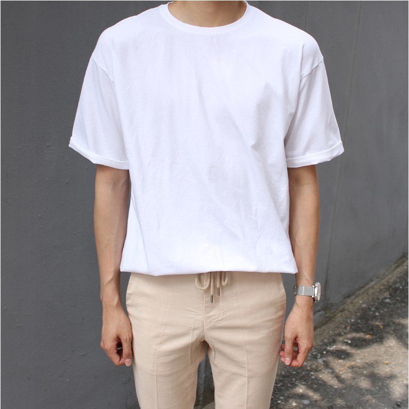 ÁO THUN TRƠN FORM RỘNG - TAY LỠ COTTON 100%