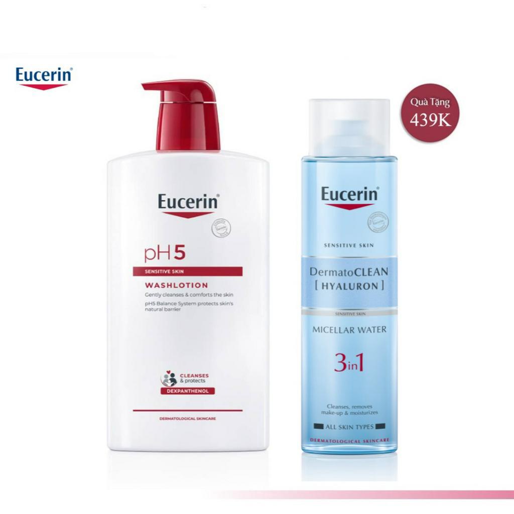 (Date 2026) Sữa tắm dành cho da nhạy cảm Washlotion pH5 Eucerin 1000ml