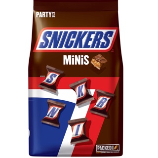 [🇺🇸]126cục_1134g SOCOLA SNICKER MINIS Chocolate Candy Bag | 40 Oz.