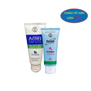 Combo Sản phẩm chống muỗi – Mentholatum Remos 70g + Sữa rửa mặt dưỡng trắng da và ngăn ngừa mụn Acnes Pure White 50g
