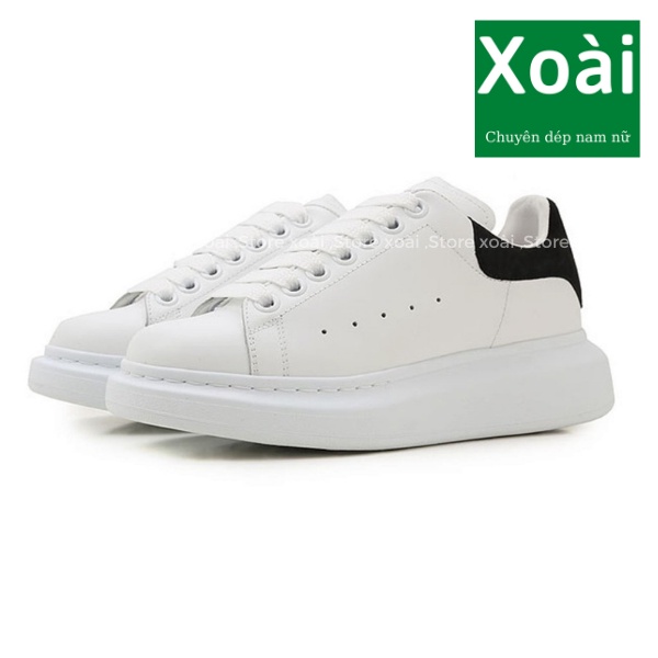 giày sneaker mcqueen nam đen bản Trung , giầy thể thao mc queen nữ hàng 11 cao cấp