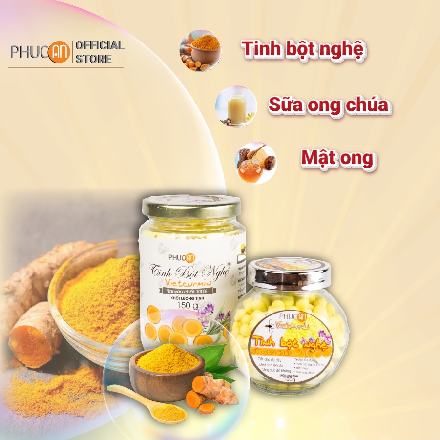 Tinh bột nghệ Phúc An - Hũ 150gr