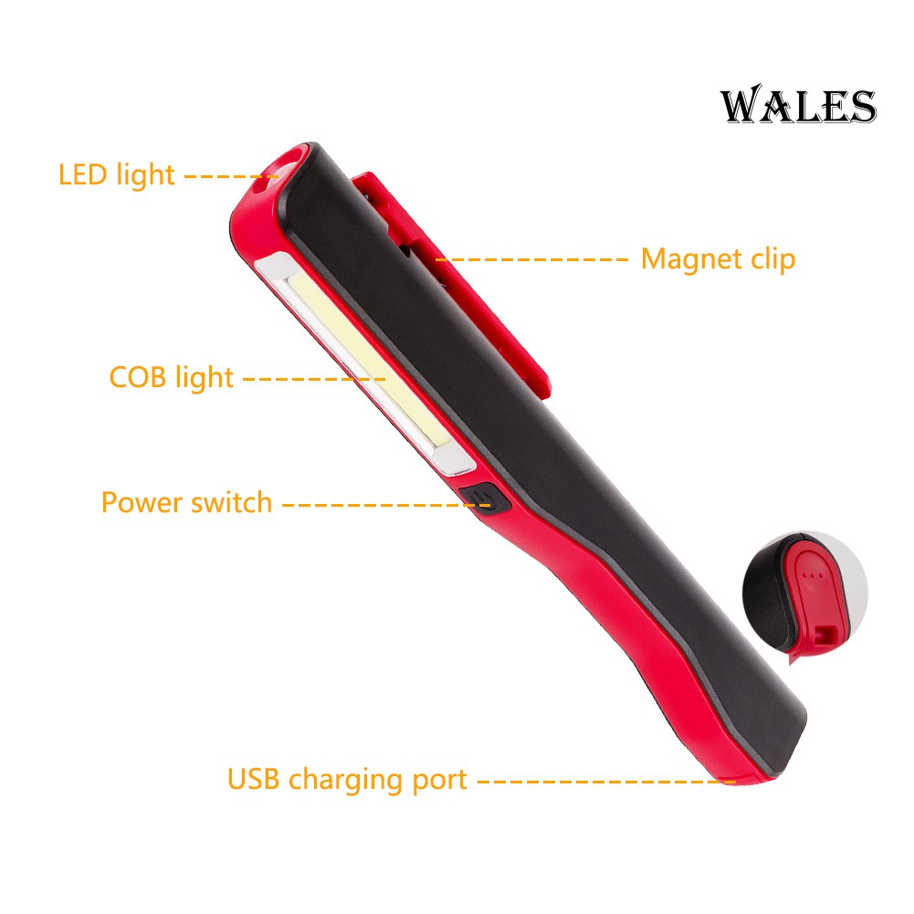 Đèn sạc USB COB nam châm chất lượng