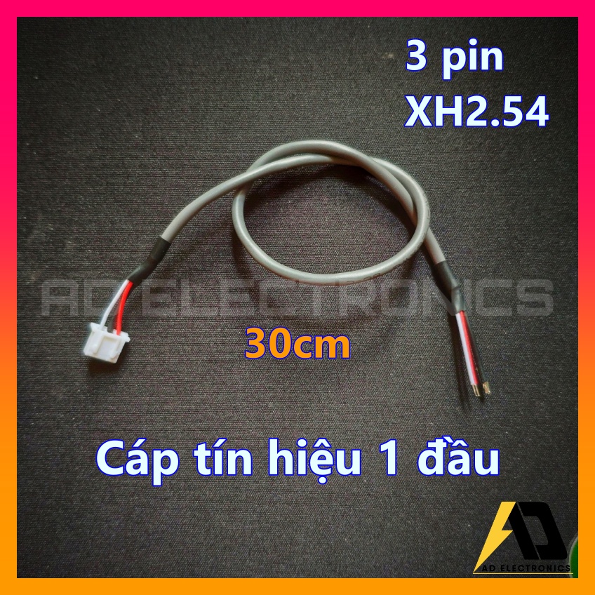 Dây bus chống nhiễu tín hiệu audio 3P XH2.54 PH 2.0 PH2.0 20cm 30 cm - Cáp tín hiệu audio 3P có bọc chống nhiễu