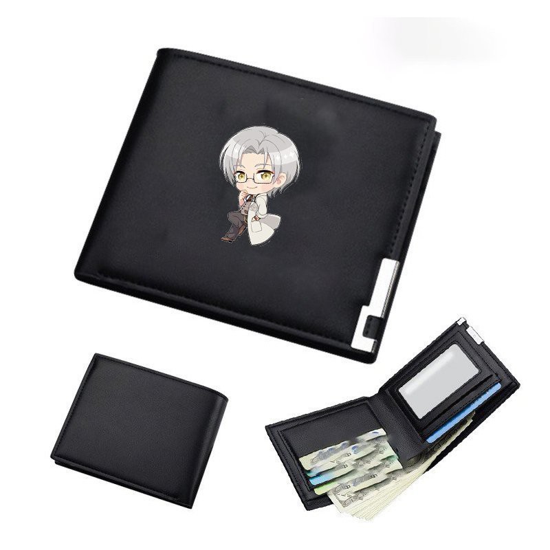 Ví da cầm tay nam nữ in hình TEAR OF THEMIS Vị Định Sự Kiện Bộ game chibi anime xinh xắn thời trang