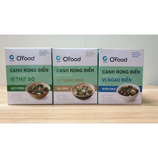Canh rong biển ăn liền hiệu O'food (Hộp 12 gói)