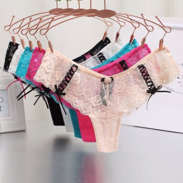 (Thanh lý) Quần Lót Lọt Khe Ren Hoa Quyến Rũ Mới P203