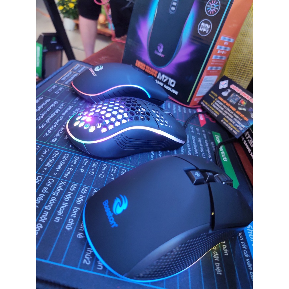 Chuột máy tính Gaming LED RGB Bosston M730/ M750/ M710 - Chuột Gaming có dây giá rẻ