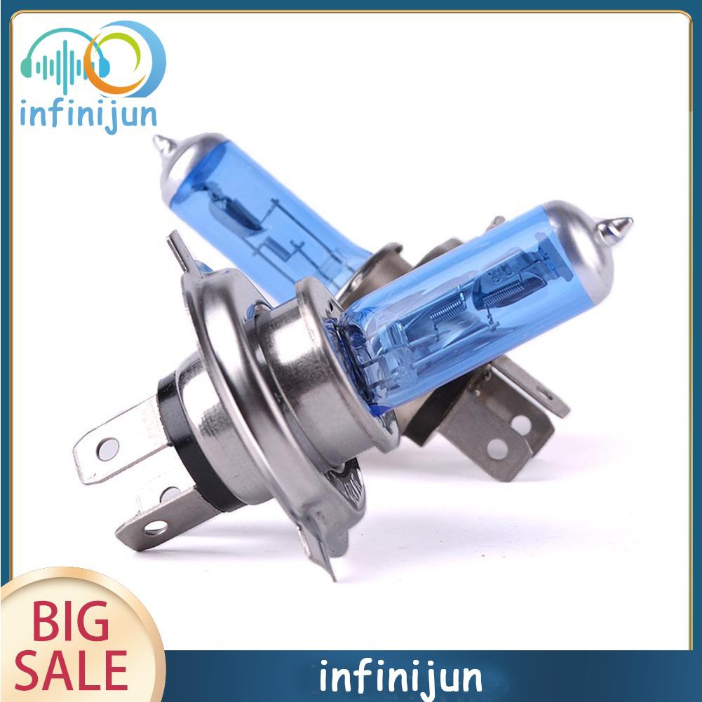 Set 2 Bóng Đèn Pha Xenon 12v 100w H4 Siêu Sáng Cho Xe Hơi