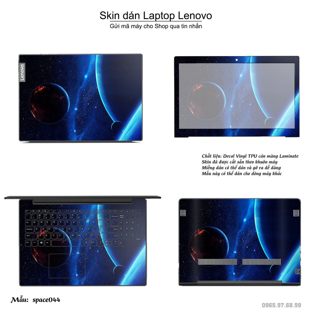 Skin dán Laptop Lenovo in hình không gian _nhiều mẫu 8 (inbox mã máy cho Shop)