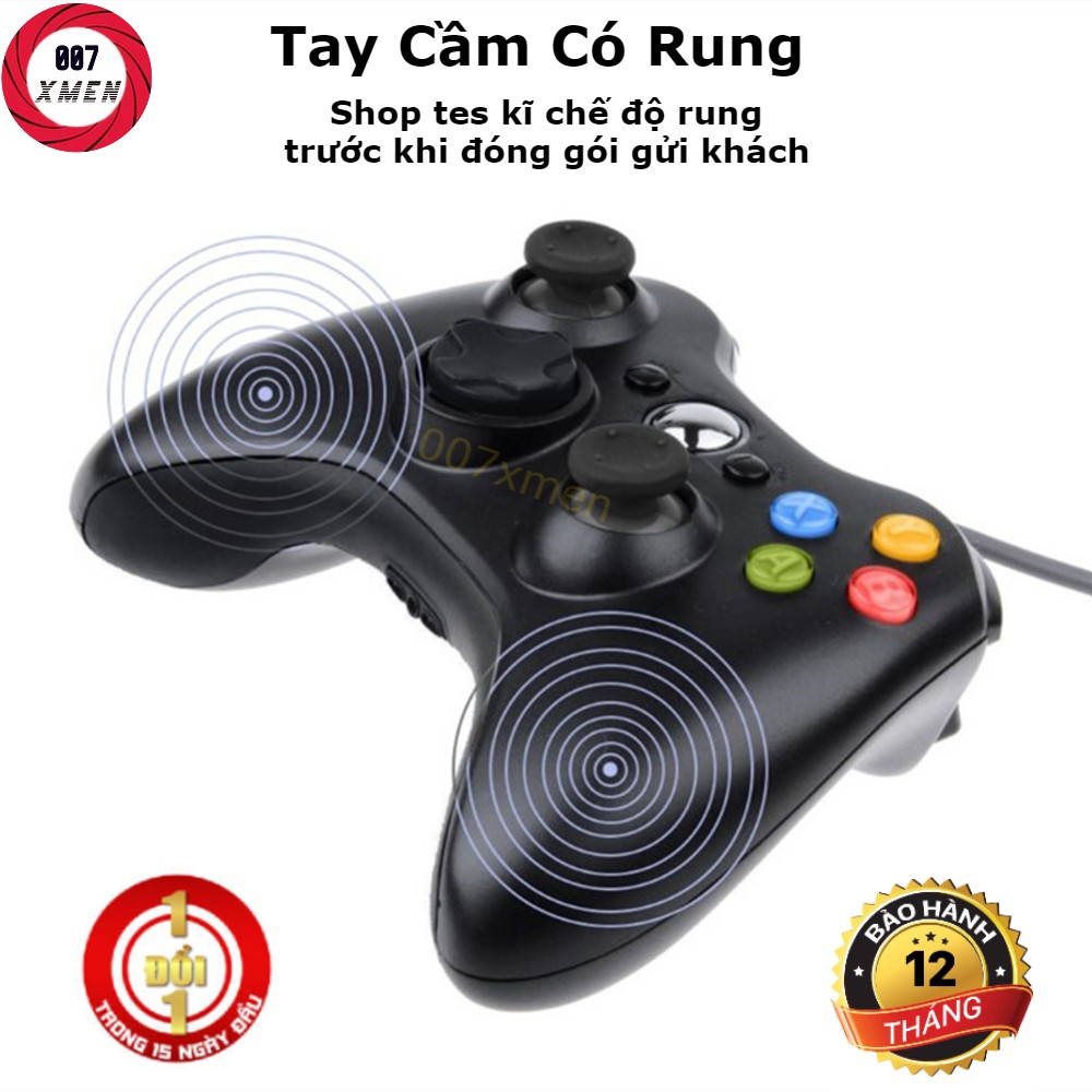 FreeShip 🔥 Tay cầm Chơi Game Microsoft Xbox 360 Full box Có Rung - Tay Cầm Có Dây Dùng Cho PC, Laptop chơi full skill | BigBuy360 - bigbuy360.vn