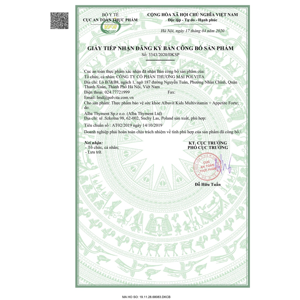 Siro ăn ngon Albavit nhập khẩu Ba Lan – Albavit Kids Multivitamin Appetite Forte 150ml