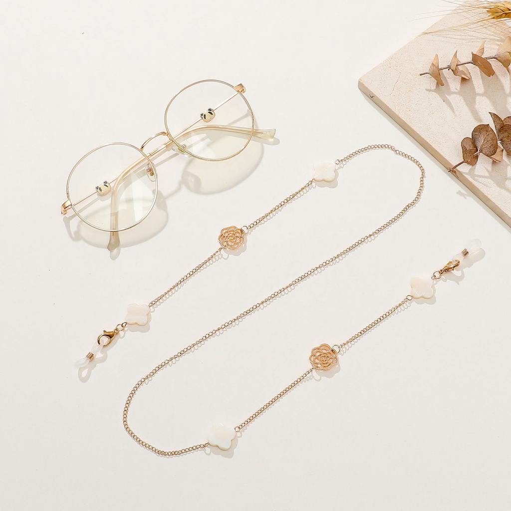 Vòng cổ Mặt Hình Hoa Trà Đính Ngọc Trai Đa Năng