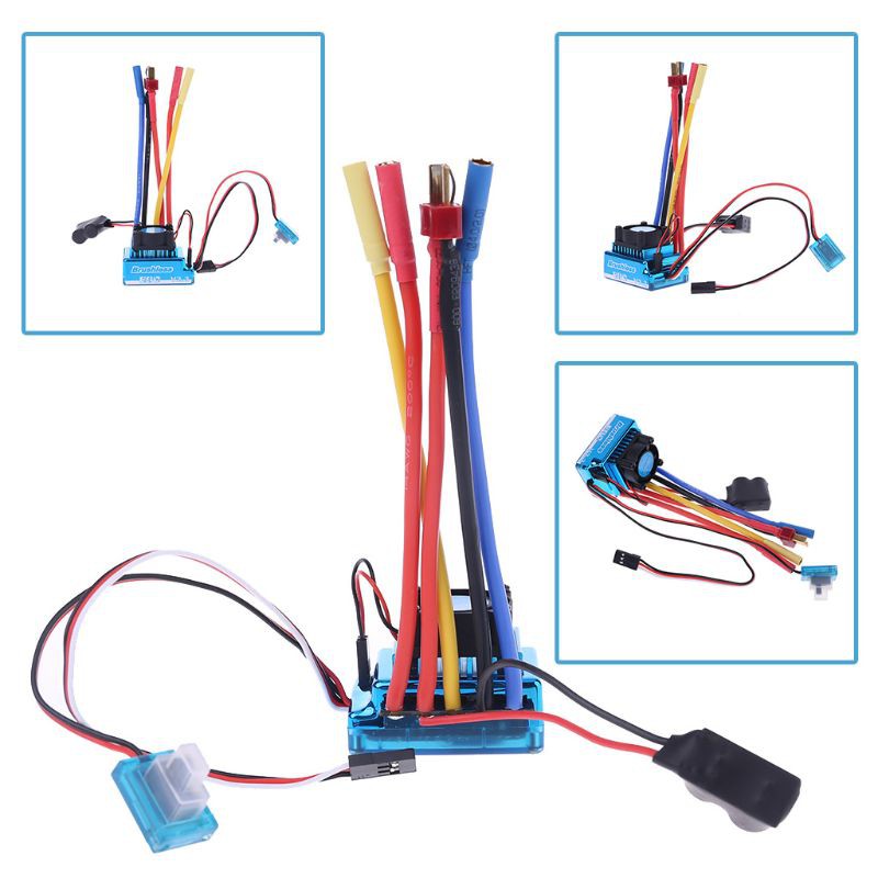 Động Cơ Không Chổi Than Chống Bụi 45a 60a 80a 120a Esc Cho Mô Hình Xe Điều Khiển Tỉ Lệ 1 / 8 1 / 10 1 / 12