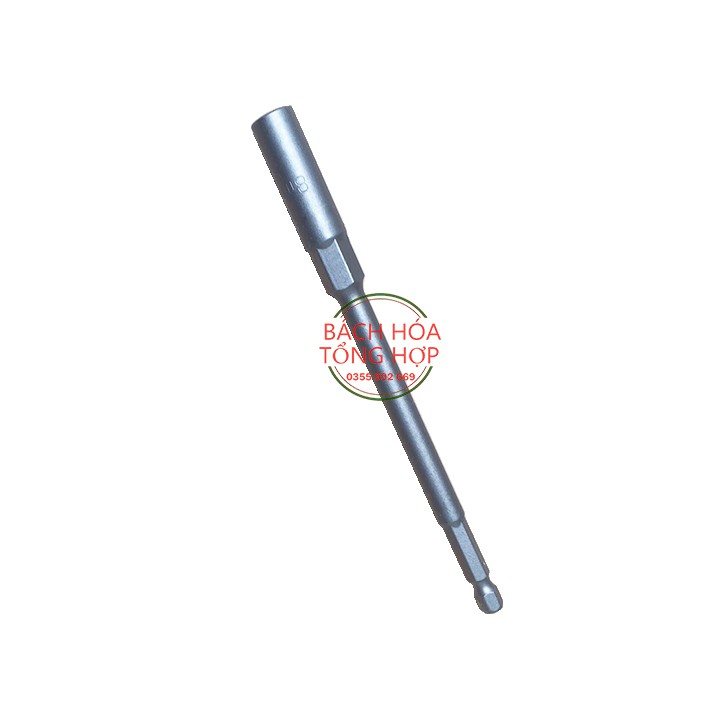 Đầu tuýp, chụp Bulong sâu lòng 8mm dài 150mm cho Khoan, Bắn vít