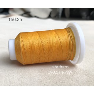 Chỉ sáp size 0.35mm vàng cam