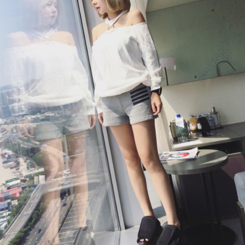 Áo chiffon hở vai đính kim sa cho nữ | BigBuy360 - bigbuy360.vn