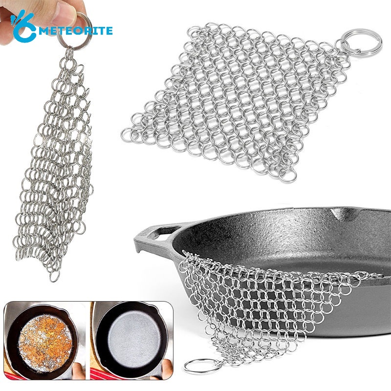 Lưới Inox Rửa Chén / Chà Nồi Chống Rỉ Sét Tiện Dụng Cho Mọi Loại Chảo Chiên