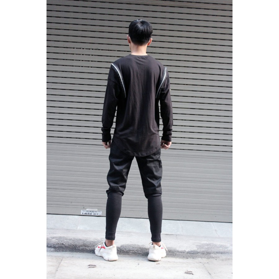 Áo dài tay khóa kéo Lexuza 032