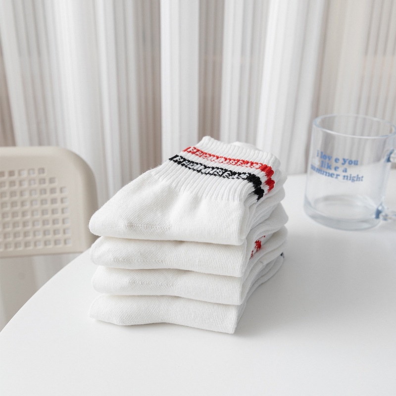 Vớ thể thao WAFNHA D668 cotton trơn dày thấm hút mồ hôi thời trang