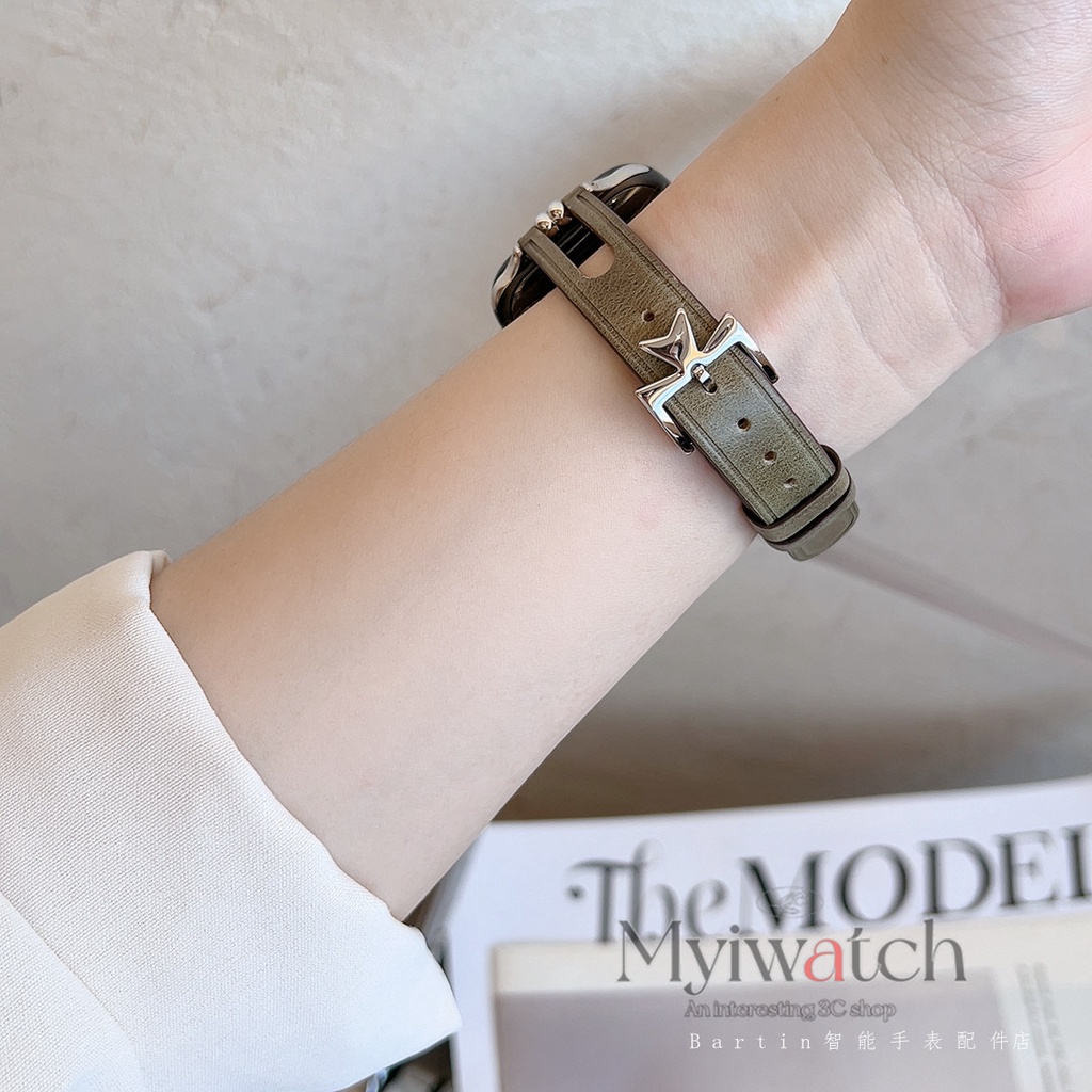 Dây Đeo Bằng Da Cao Cấp Cho Đồng Hồ Thông Minh iwatch serise 8 7 6 SE 5 4 3 2 1 41mm 45mm 40mm 44mm 42mm 38mm