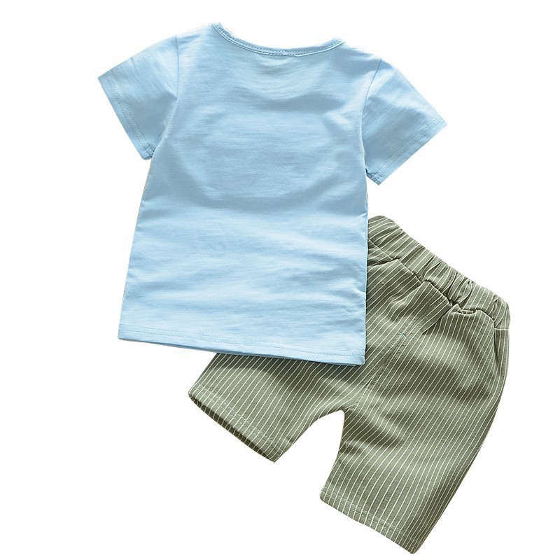 Set áo thun tay ngắn &amp; quần short cho bé trai &amp; gái