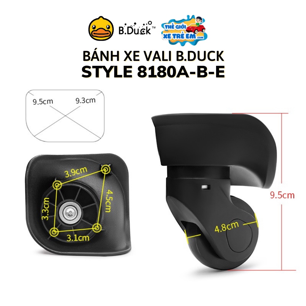 Bánh xe vali B.Duck loại bánh kép
