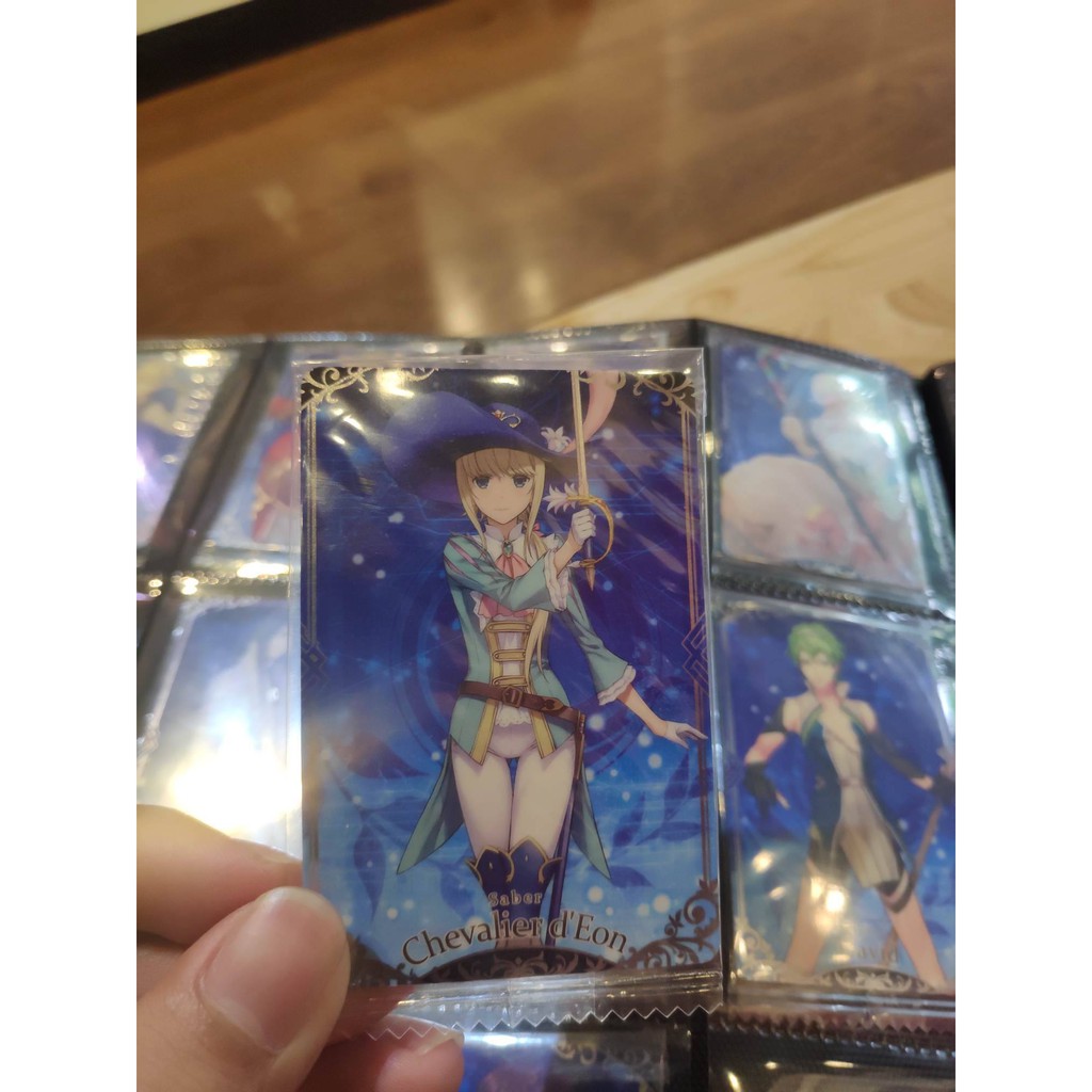 Thẻ bài sưu tầm bánh xốp Fate Grand Order FGO Chevalier d'eon - Tặng bọc bài nhựa bảo quản