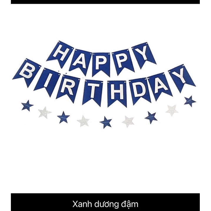 Dây chữ HAPPY BIRTHDAY đuôi cá