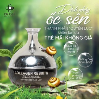 Kem Đêm Collagen Rebirth Dr Cell 30gram dưỡng da trắng hồng chống lão hoá mờ nếp nhăn