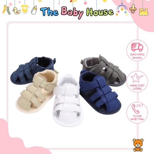 Giày Sandal Cho Bé  𝐅𝐑𝐄𝐄𝐒𝐇𝐈𝐏 Giày Tập Đi Chất Liệu Mềm Chống Trượt Đáng Yêu Cho Bé 0-18 Tháng Tuổi