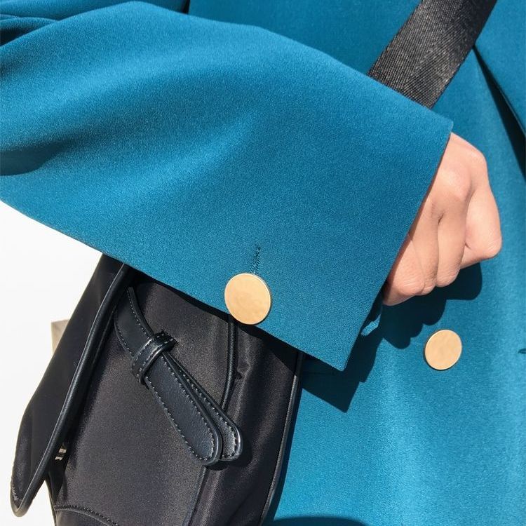 Áo Khoác blazer Dáng Rộng Cỡ Nhỏ Phong Cách Hàn Quốc / Hồng Kông Cổ Điển Thời Trang Xuân Thu 2022 Mới Cho Nữ