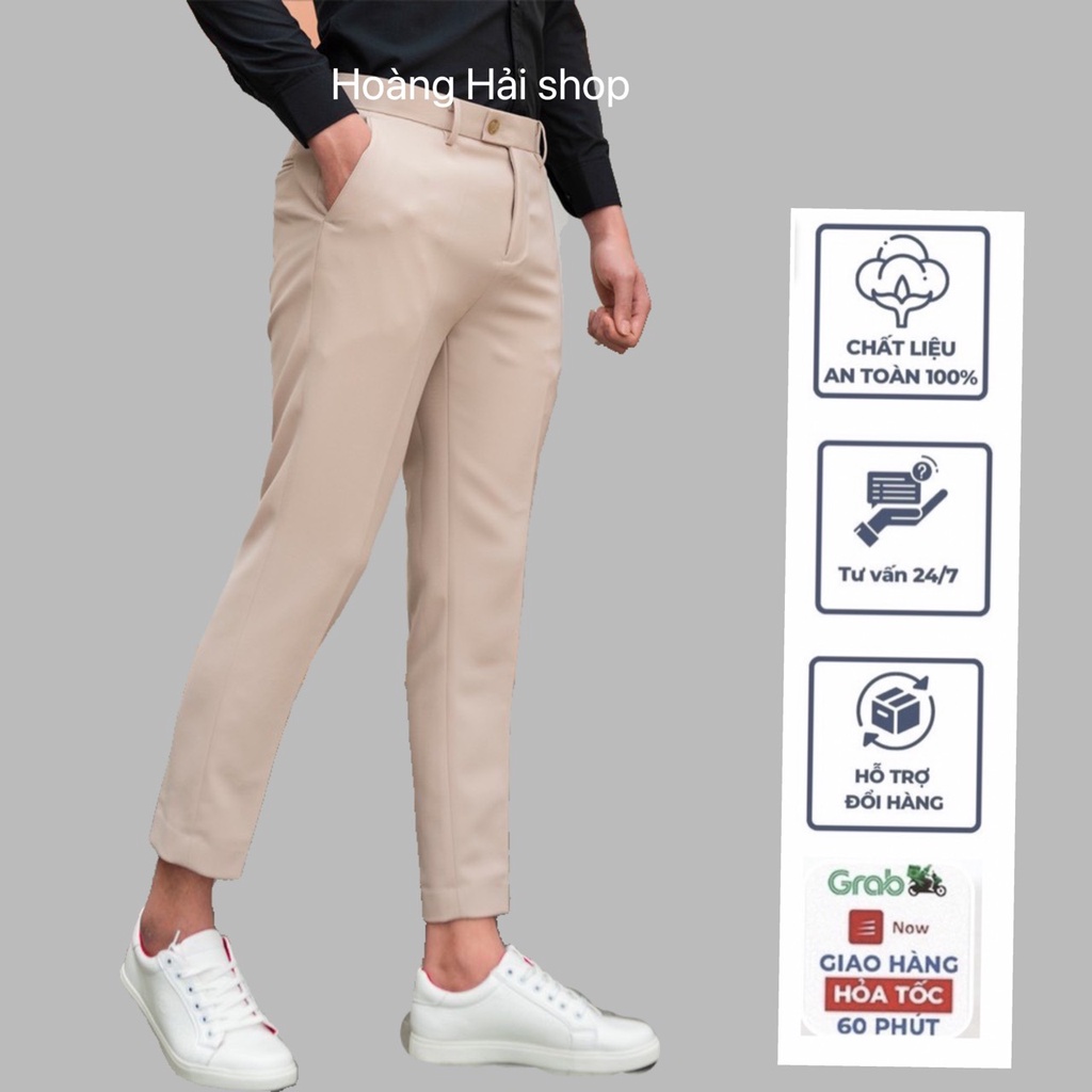 Quần âu nam nhiều mầu Kem,trắng,xanh than,đen quần tây nam co giãn dáng ôm
