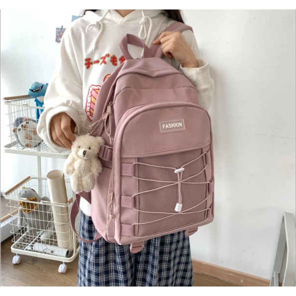 Balo ulzzang nam nữ đi học chống thấm dây lưới giá rẻ BAG U DAY23