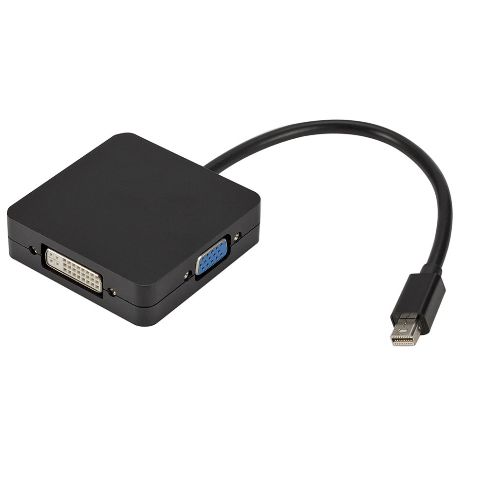 3 in1 Thunderbolt Mini Displayport DP to HDMI tương thích với DVI VGA Adapter Cổng màn hình Cáp cho Apple MacBook Pro Mac Book Ai