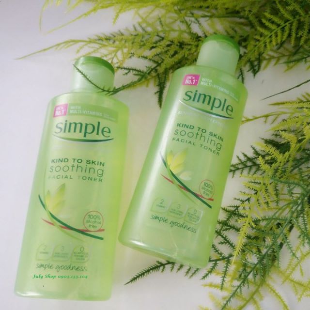 Nước Hoa Hồng Simple Soothing Facial Toner ( mẫu mới)