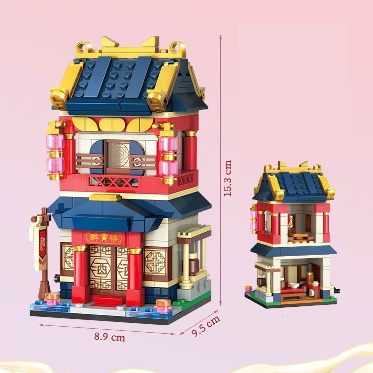 Đồ chơi xếp hình cửa hàng đường phố