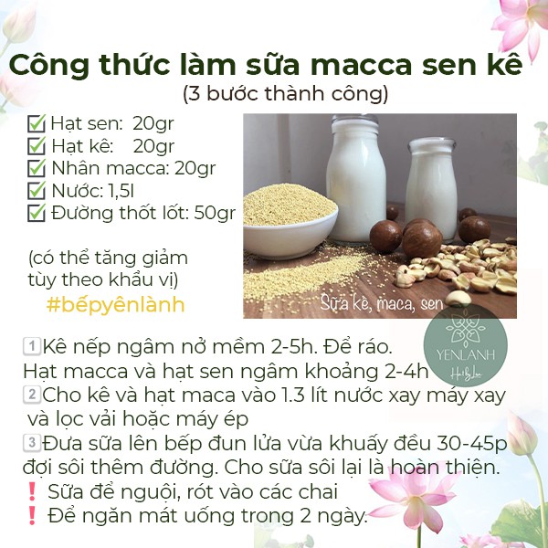 Hạt kê nếp vàng hữu cơ 100gr-200gr-500gr Yenlanhnatural