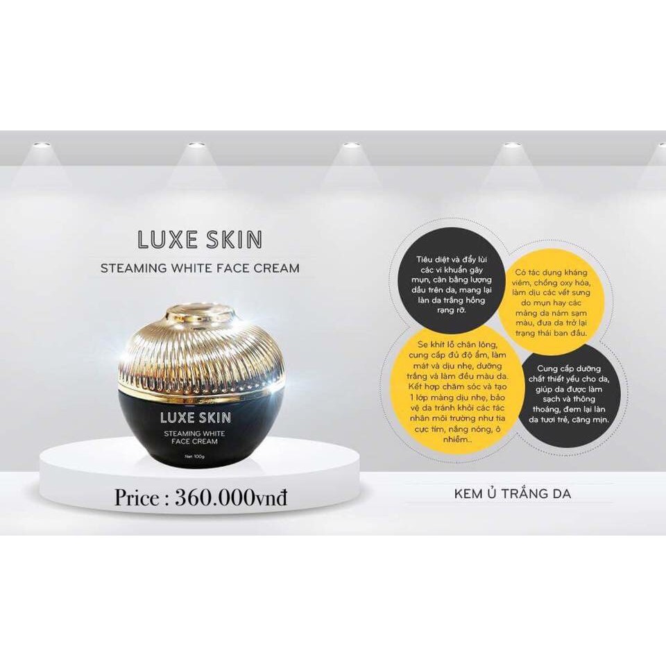 Kem Ủ Trắng Mặt LUXE SKIN 30g ( Kem Phủ Nano ) | BigBuy360 - bigbuy360.vn