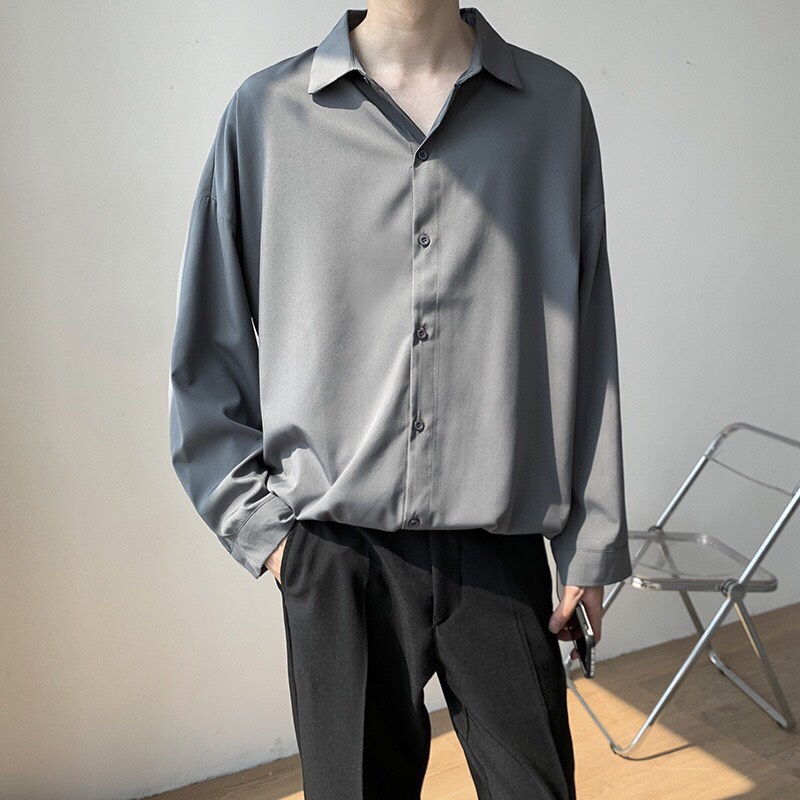 Áo sơ mi form rộng Pastel Premium phong cách Unisex thời trang WOO