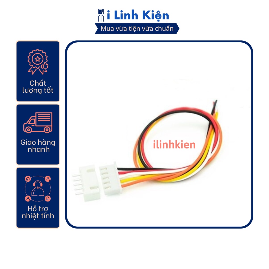 Dây bus 5P XH2.54 dây 22AWG 1 đầu cắm