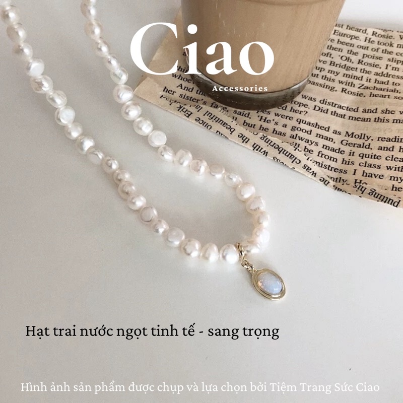 [LUXURY] Dây chuyền/ Vòng cổ chuỗi hạt trai nước ngọt thiết kế sang trọng tinh tế Nereid Ciao