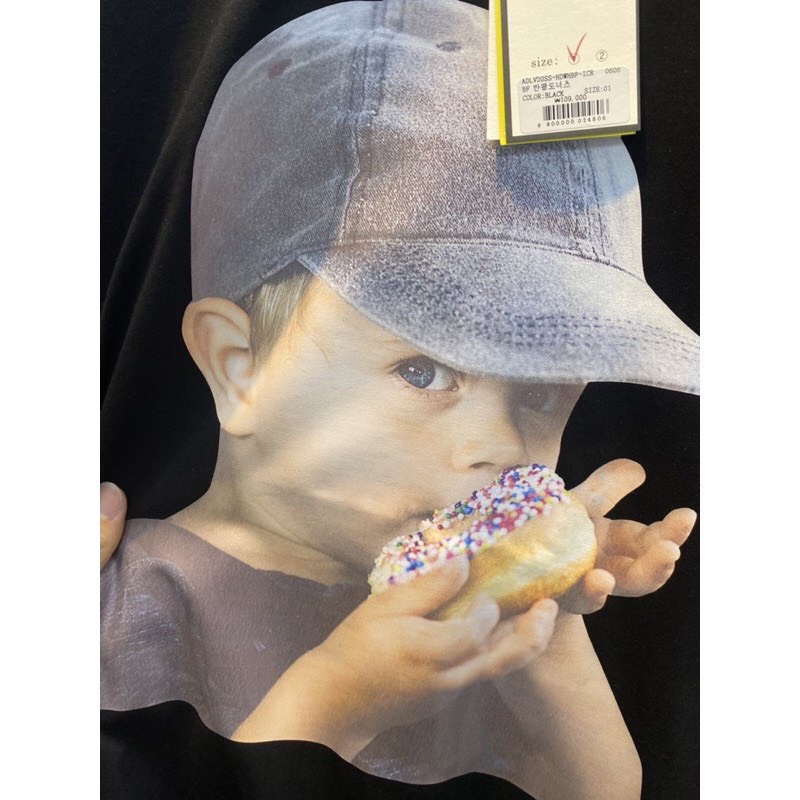 ⚡️Áo thun Acmé de la vie ADLV BABY FACE SHORT SLEEVE T-SHIRT BLACK CAP BOY  ⚡️