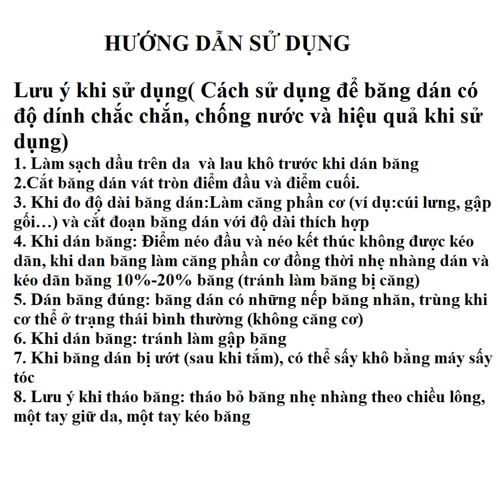 [HNB-ĐỐNG ĐA]⚡Giá Tri ân⚡Băng Dán Cơ Thể Thao Chính Hãng Kinesiology [HỖ TRỢ TRẤN THƯƠNG]